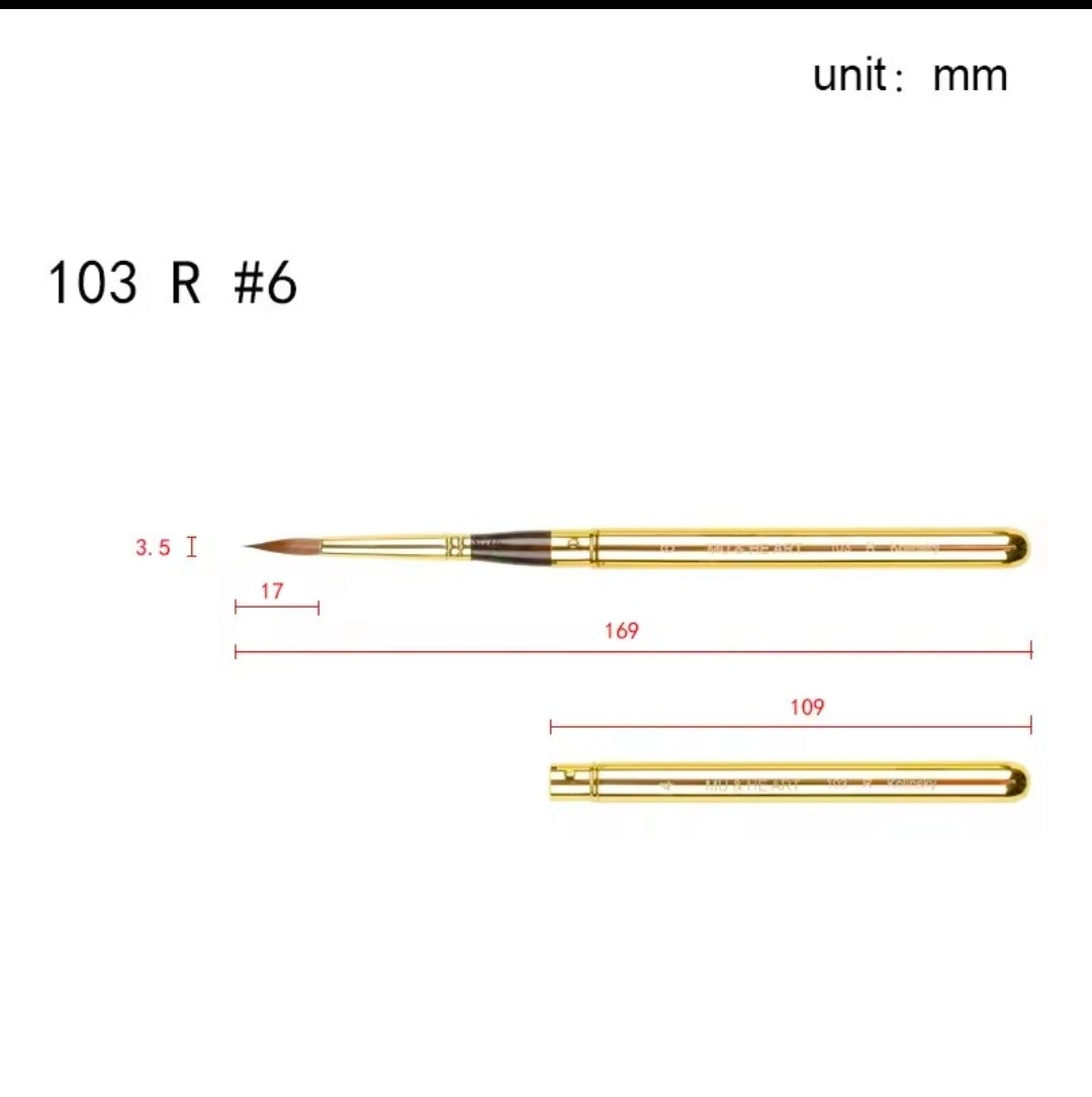 Pincel Maestro Dental Pelo Natural Kolinsky Puro
